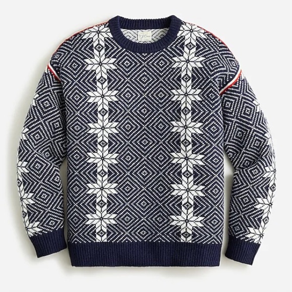 J. Crew - Men’s Lambswool Jacquard Ski Sweater